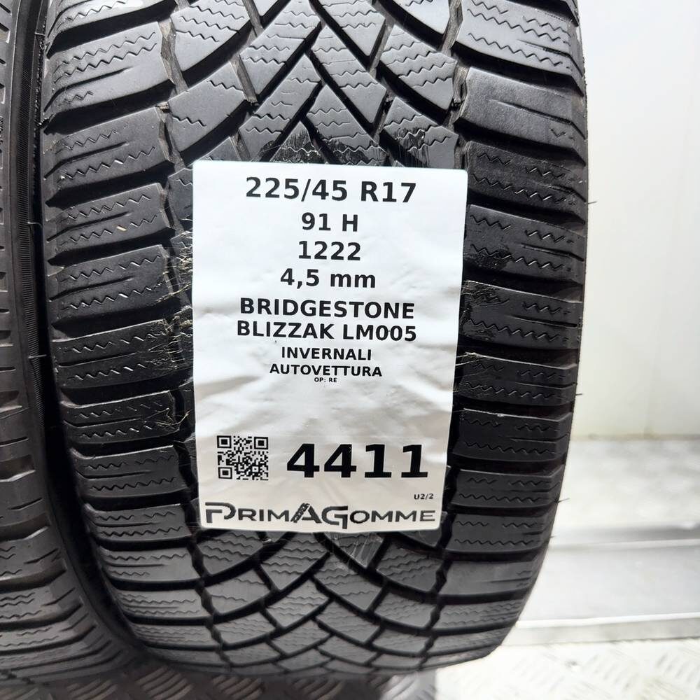 Gomme Usate 225 45 R17 91H Bridgestone Blizzak LM005 Invernali | Gomme Usate | PrimaGomme.it BRIDGESTONE Blizzak LM005 225/45 R17 91H, dettaglio fotografico 3