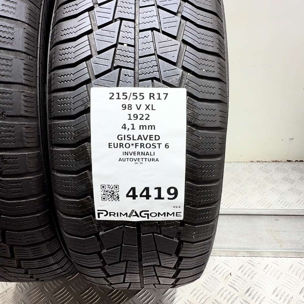 Gomme Usate 215 55 R17 98V XL Gislaved Euro*Frost 6 Invernali | Gomme Usate | PrimaGomme.it Gislaved Euro*Frost 6 215/55 R17 98V, dettaglio fotografico 3