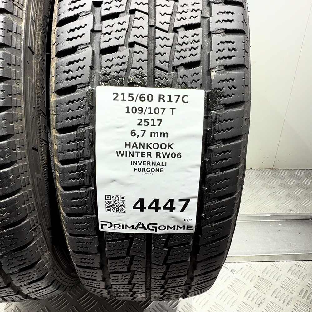 Gomme Usate 215 60 R17C 109/107T Hankook Winter RW06 96% Invernali | Gomme Usate | PrimaGomme.it HANKOOK Winter RW06 215/60 R17C 109/107T, dettaglio fotografico 3