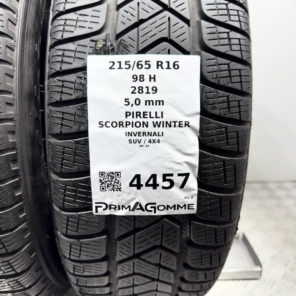 Gomme Usate 215 65 R16 98H Pirelli Scorpion Winter 71% Invernali | Gomme Usate | PrimaGomme.it PIRELLI Scorpion Winter 215/65 R16 98H, dettaglio fotografico 3