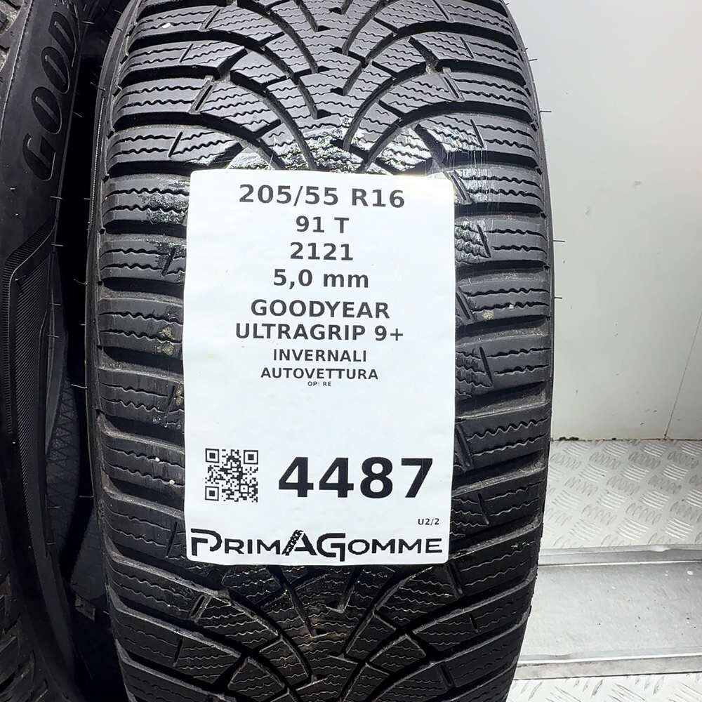 Gomme Usate 205 55 R16 91T Goodyear Ultragrip 9+ 71% Invernali | Gomme Usate | PrimaGomme.it GOODYEAR Ultragrip 9+ 205/55 R16 91T, dettaglio fotografico 3