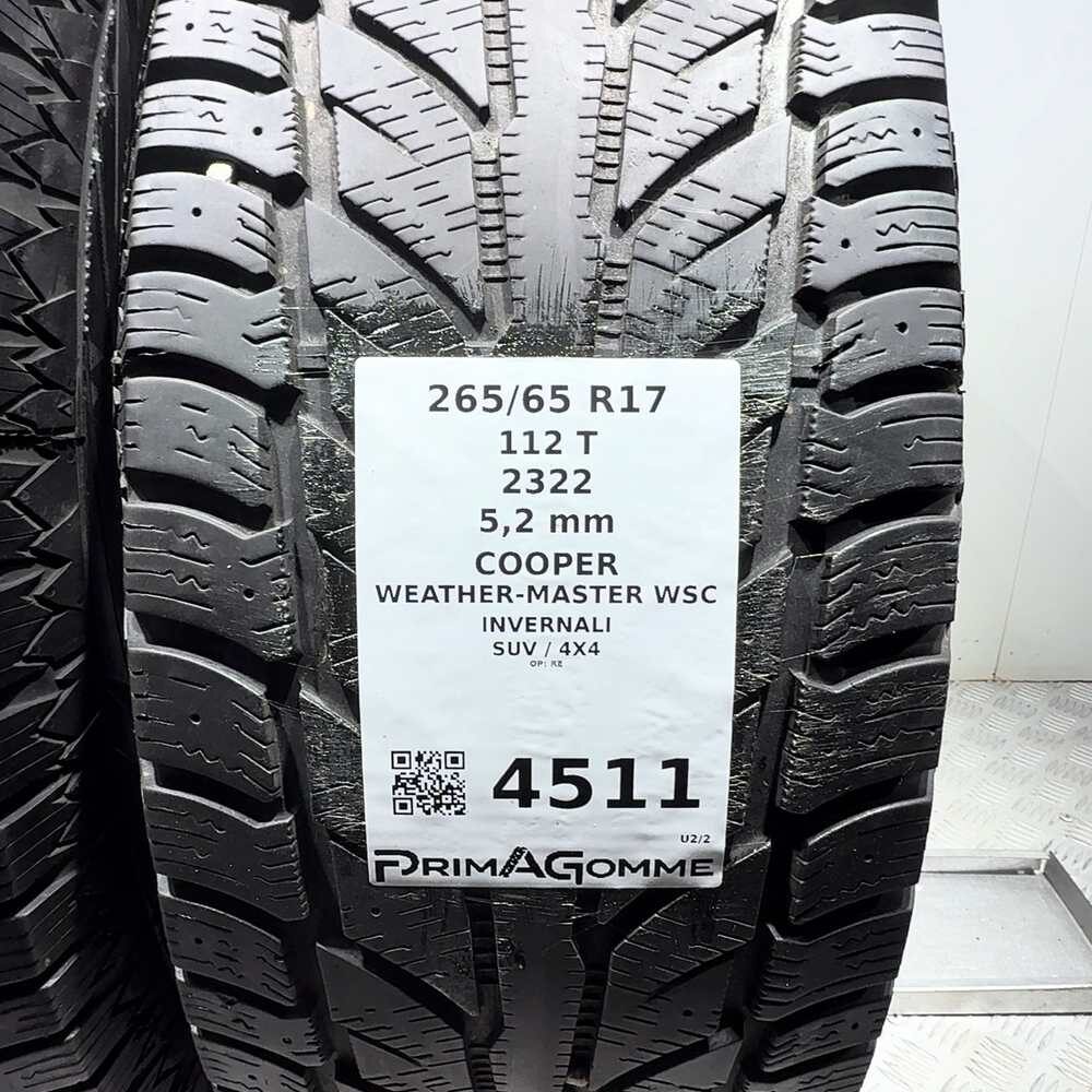 Gomme Usate 265 65 R17 112T Cooper Weather-Master Wsc 74% Invernali | Gomme Usate | PrimaGomme.it COOPER Weather-Master WSC 265/65 R17 112T, dettaglio fotografico 3