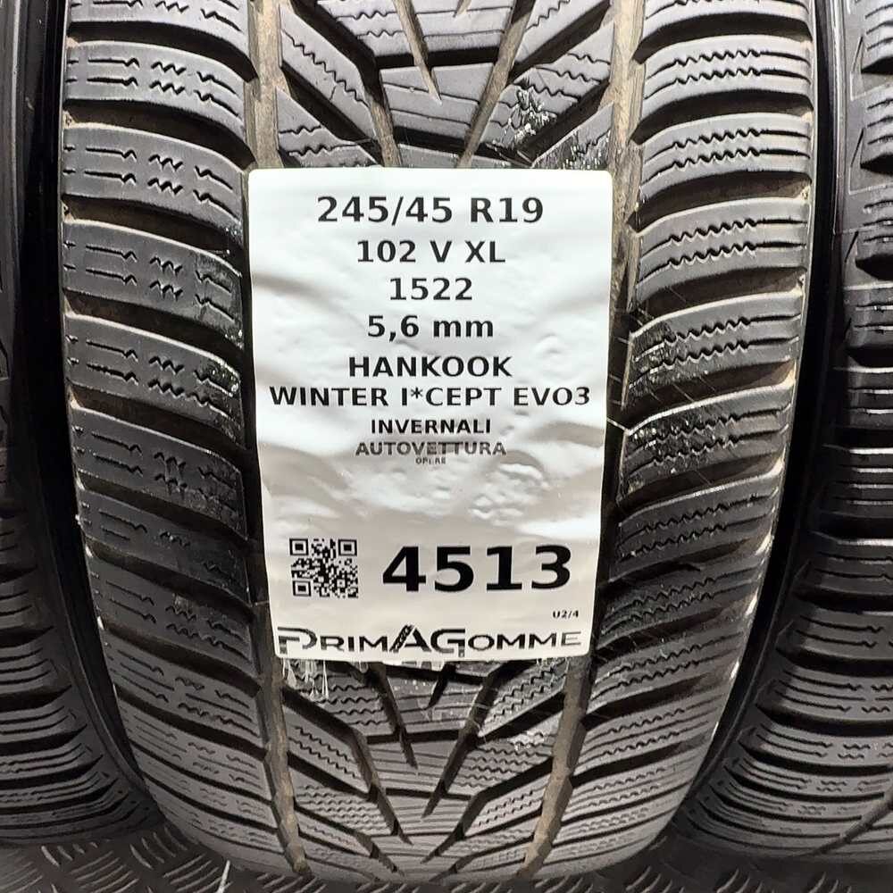 Gomme Usate 245 45 R19 102V XL Hankook Winter I*Cept Evo3 80% Invernali | Gomme Usate | PrimaGomme.it HANKOOK Winter I*Cept Evo3 245/45 R19 102V, dettaglio fotografico 3