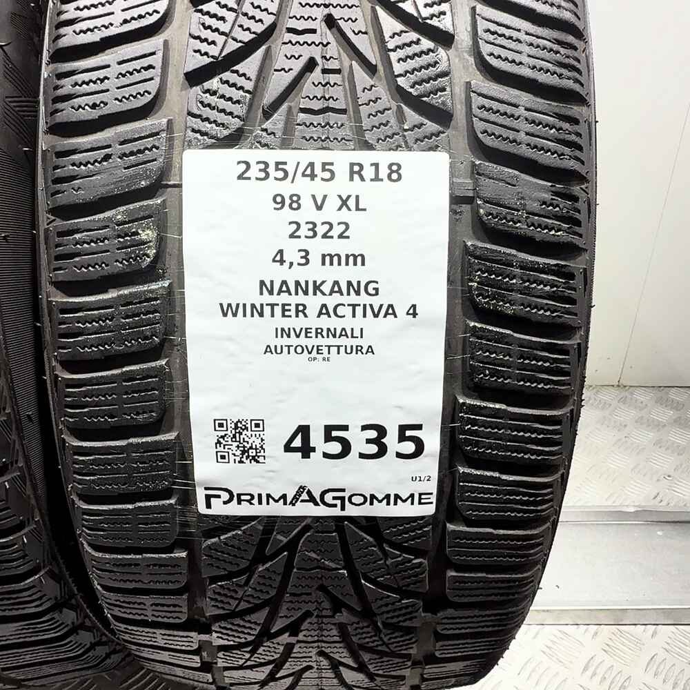 Gomme Usate 235 45 R18 98V XL Nankang Winter Activa 4 Invernali | Gomme Usate | PrimaGomme.it NANKANG Winter Activa 4 235/45 R18 98V, dettaglio fotografico 3