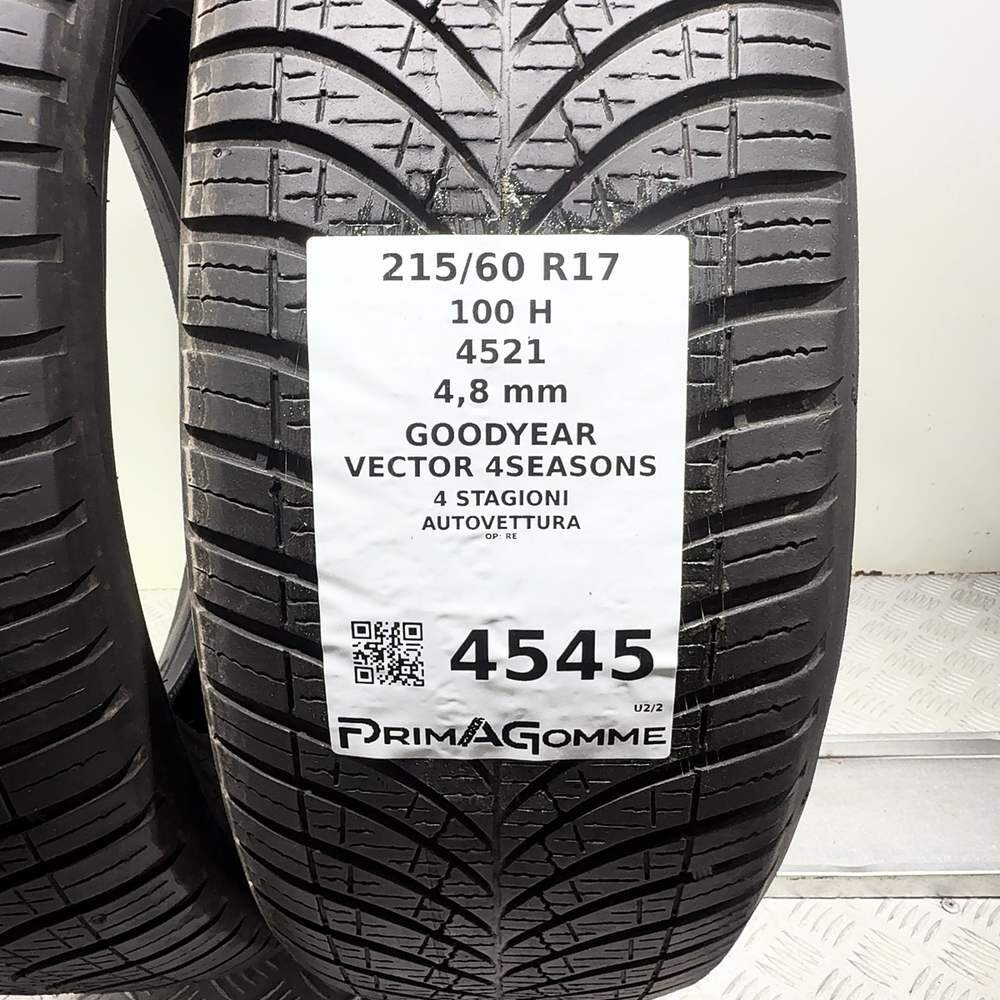 Gomme Usate 215 60 R17 100H Goodyear Vector 4Seasons 4 Stagioni | Gomme Usate | PrimaGomme.it GOODYEAR Vector 4Seasons 215/60 R17 100H, dettaglio fotografico 3