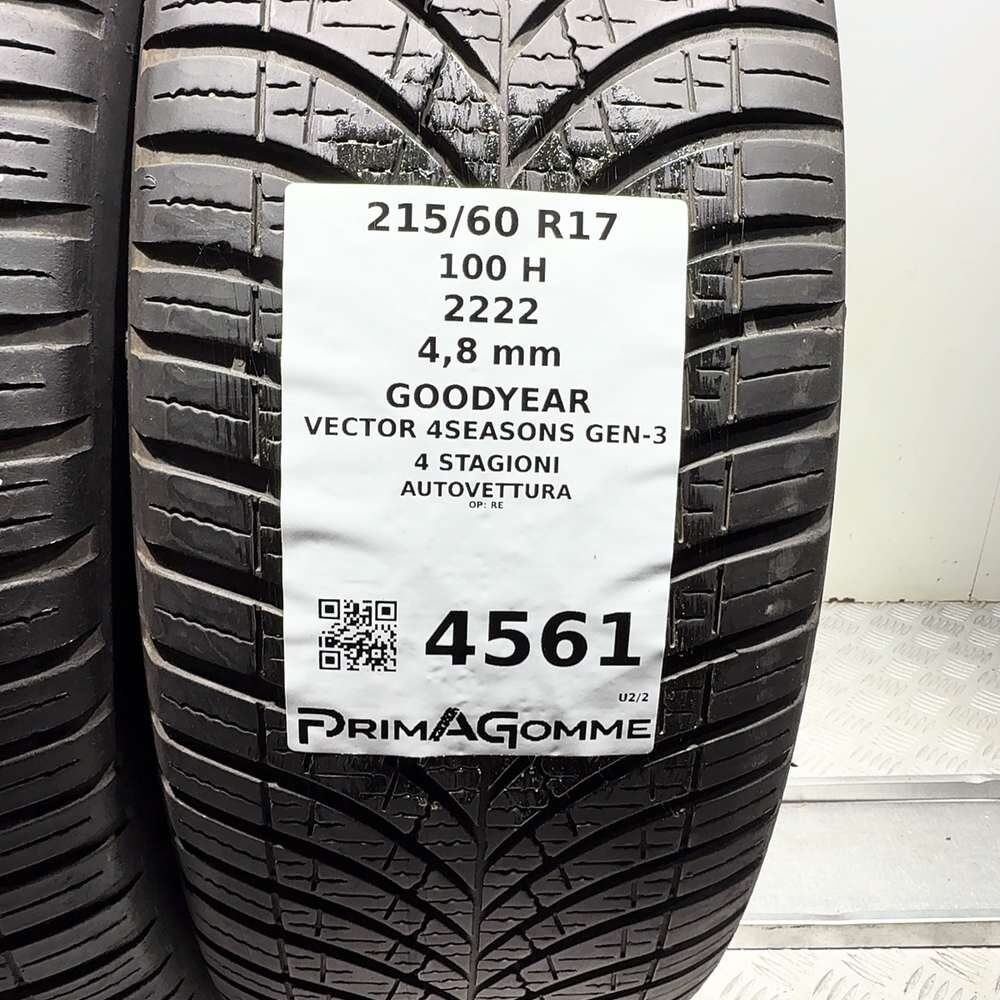 Gomme Usate 215 60 R17 100H Goodyear Vector 4Seasons Gen-3 4 Stagioni | Gomme Usate | PrimaGomme.it GOODYEAR Vector 4Seasons Gen-3 215/60 R17 100H, dettaglio fotografico 3
