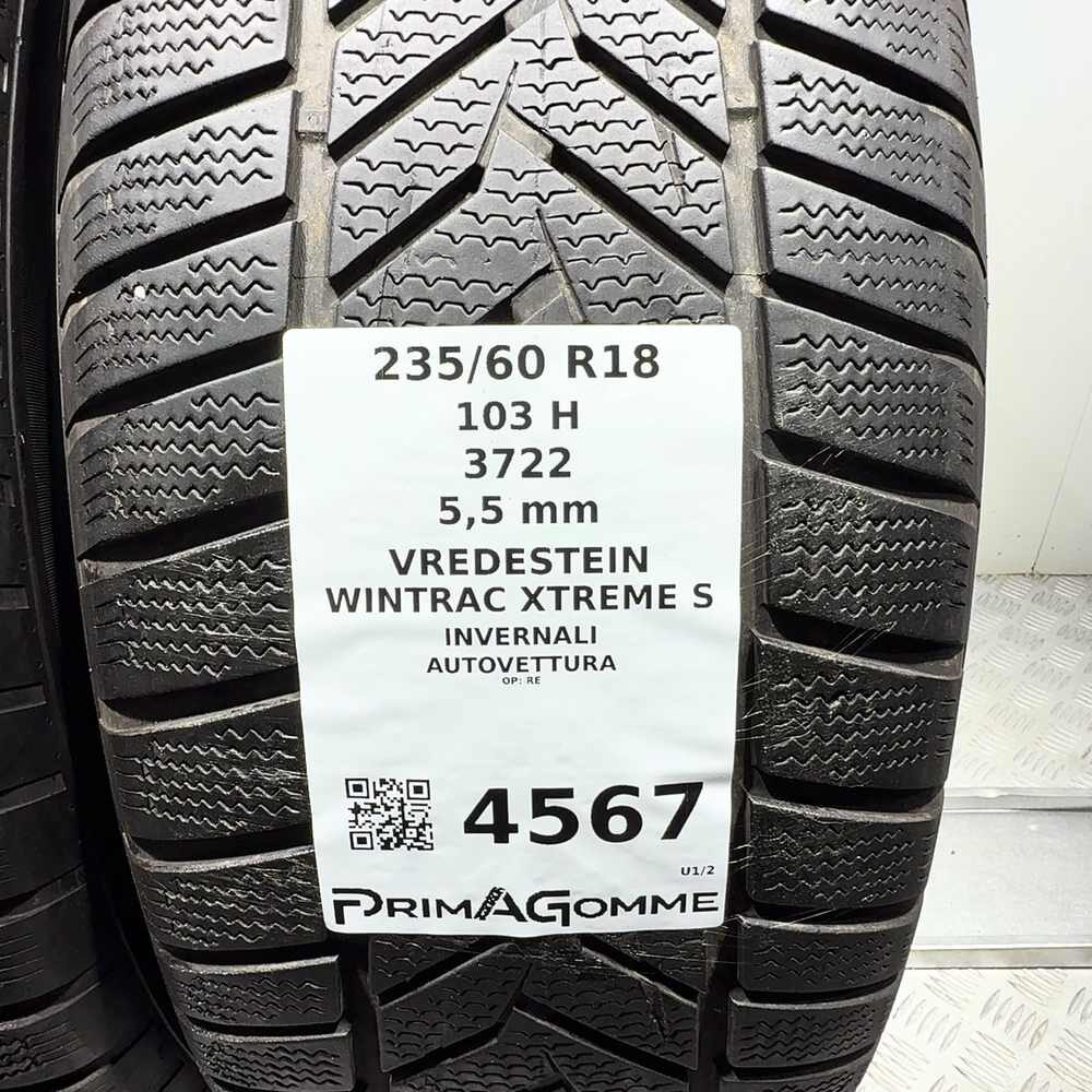 Gomme Usate 235 60 R18 103H Vredestein Wintrac Xtreme S 79% Invernali | Gomme Usate | PrimaGomme.it Vredestein Wintrac Xtreme S 235/60 R18 103H, dettaglio fotografico 3