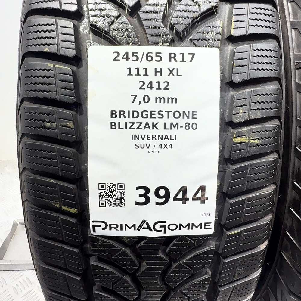 Gomme Usate 245 65 R17 XL 111H Bridgestone Blizzak LM-80 98% Invernali | Gomme Usate | PrimaGomme.it BRIDGESTONE Blizzak LM-80 245/65 R17 111H, dettaglio fotografico 3