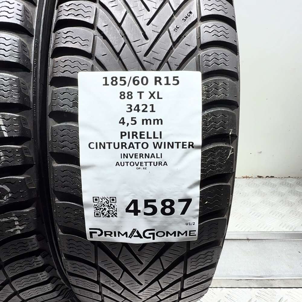 Gomme Usate 185 60 R15 88T XL Pirelli Cinturato Winter Invernali | Gomme Usate | PrimaGomme.it PIRELLI Cinturato Winter 185/60 R15 88T, dettaglio fotografico 3