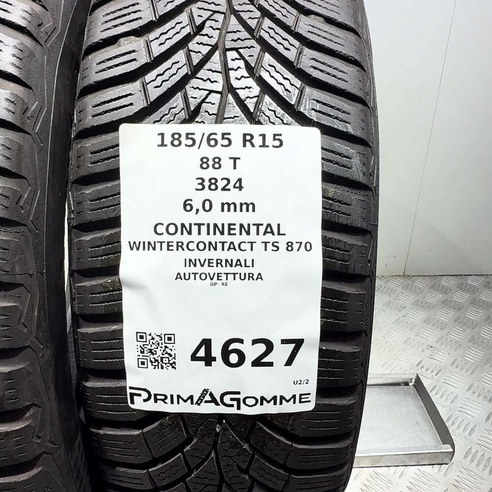 Gomme Usate 185 65 R15 88T Continental Wintercontact TS 870 86% Invernali | Gomme Usate | PrimaGomme.it CONTINENTAL Wintercontact TS 870 185/65 R15 88T, dettaglio fotografico 3