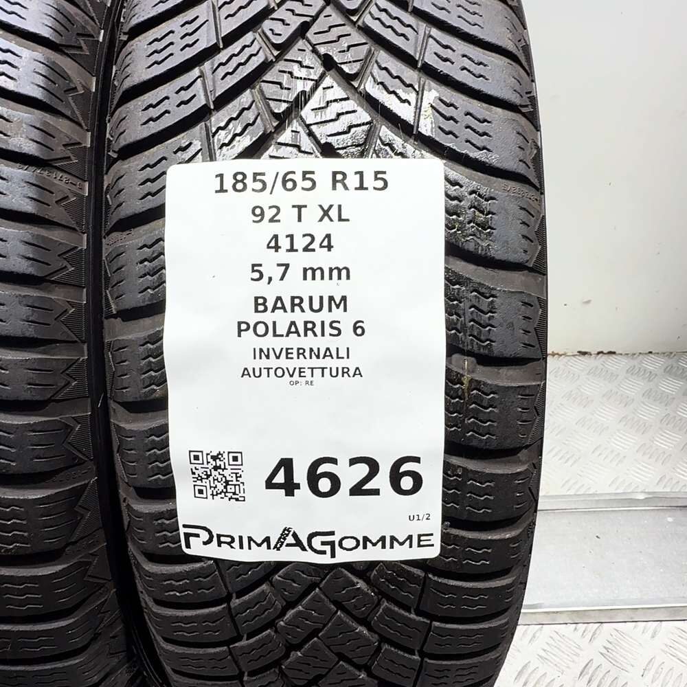 Gomme Usate 185 65 R15 XL 92T XL Barum Polaris 6 81% Invernali | Gomme Usate | PrimaGomme.it BARUM Polaris 6 185/65 R15 92T, dettaglio fotografico 3