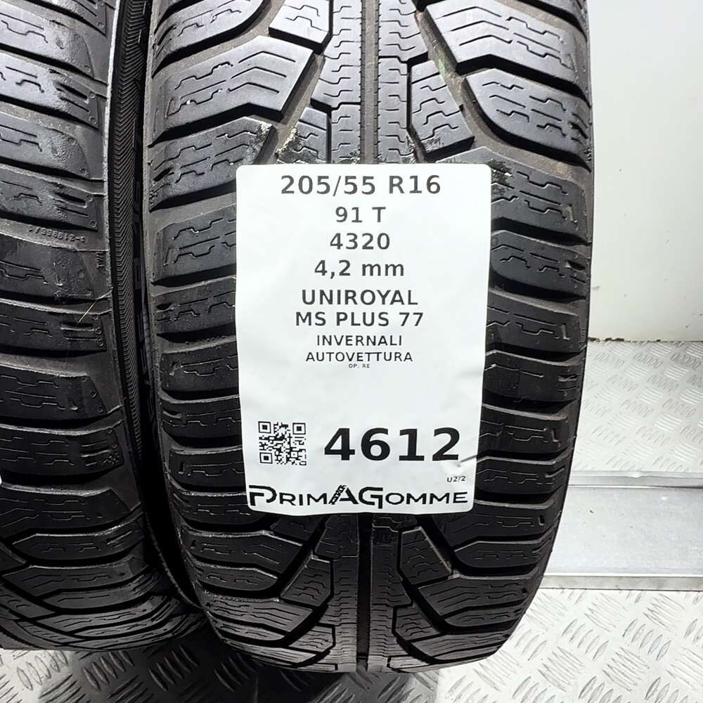 Gomme Usate 205 55 R16 91T Uniroyal MS Plus 77 Invernali | Gomme Usate | PrimaGomme.it UNIROYAL MS PLUS 77 205/55 R16 91T, dettaglio fotografico 3