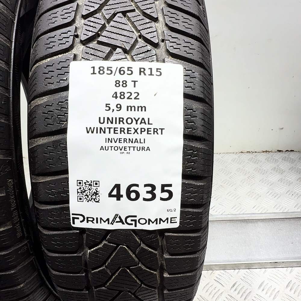 Gomme Usate 185 65 R15 88T Uniroyal Winterexpert 84% Invernali | Gomme Usate | PrimaGomme.it UNIROYAL Winterexpert 185/65 R15 88T, dettaglio fotografico 3