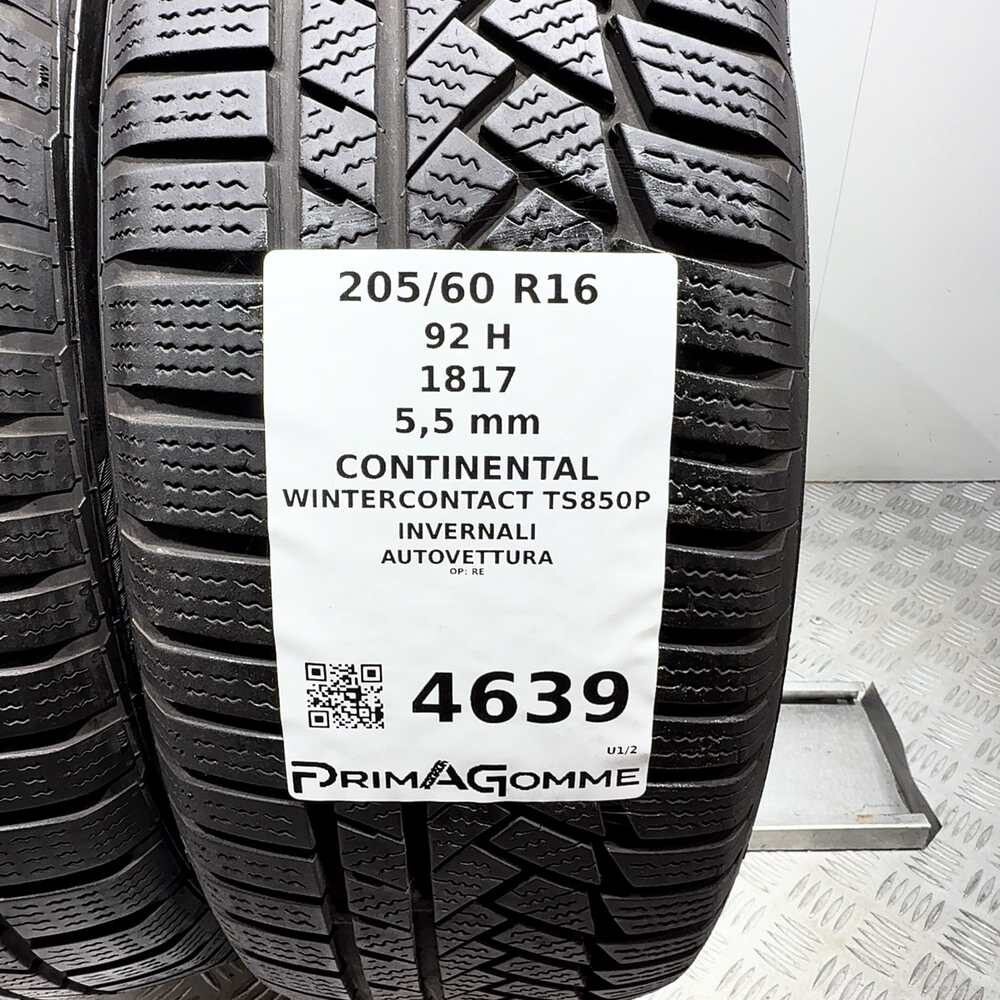Gomme Usate 205 60 R16 92H Continental Wintercontact TS850P 79% Invernali | Gomme Usate | PrimaGomme.it CONTINENTAL WinterContact TS850P 205/60 R16 92H, dettaglio fotografico 3