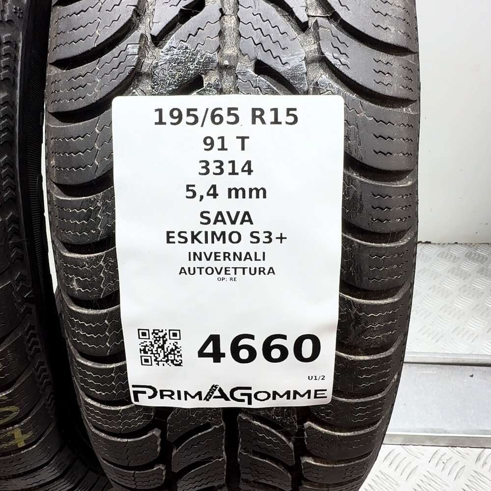 Gomme Usate 195 65 R15 91T Sava Eskimo S3+ 77% Invernali | Gomme Usate | PrimaGomme.it SAVA Eskimo S3+ 195/65 R15 91T, dettaglio fotografico 3