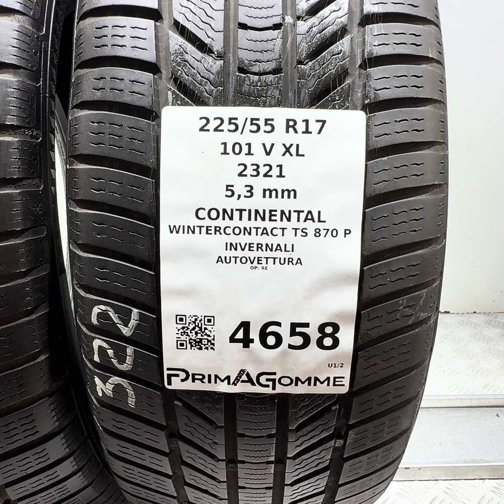 Gomme Usate 225 55 R17 101V XL Continental Wintercontact TS 870 P 76% Invernali | Gomme Usate | PrimaGomme.it CONTINENTAL Wintercontact TS 870 P 225/55 R17 101V, dettaglio fotografico 3