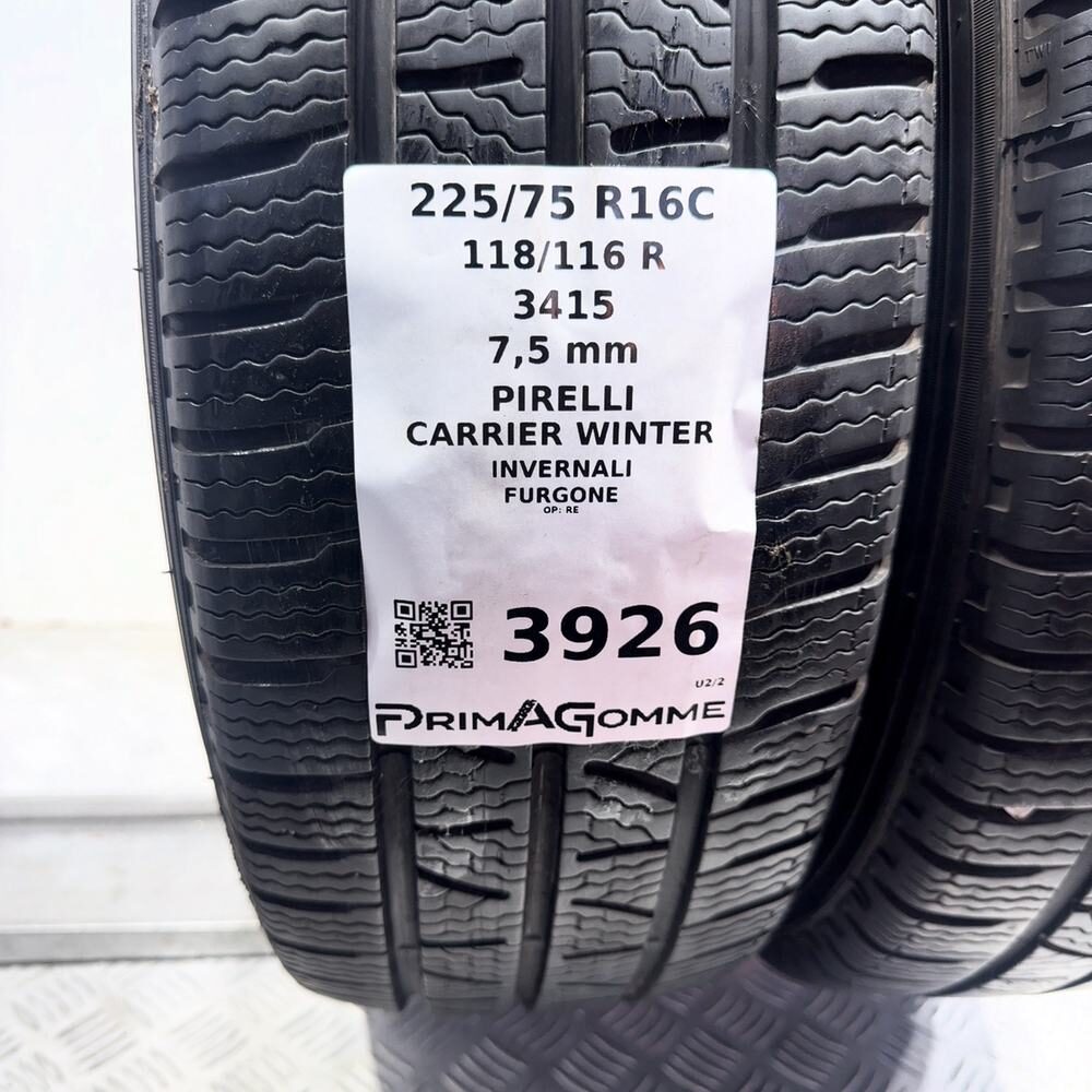 Gomme usate PIRELLI Carrier Winter 225/75 R16C 118/116R – foto 03 | Prima Gomme PIRELLI Carrier Winter 225/75 R16C 118/116R, dettaglio fotografico 3