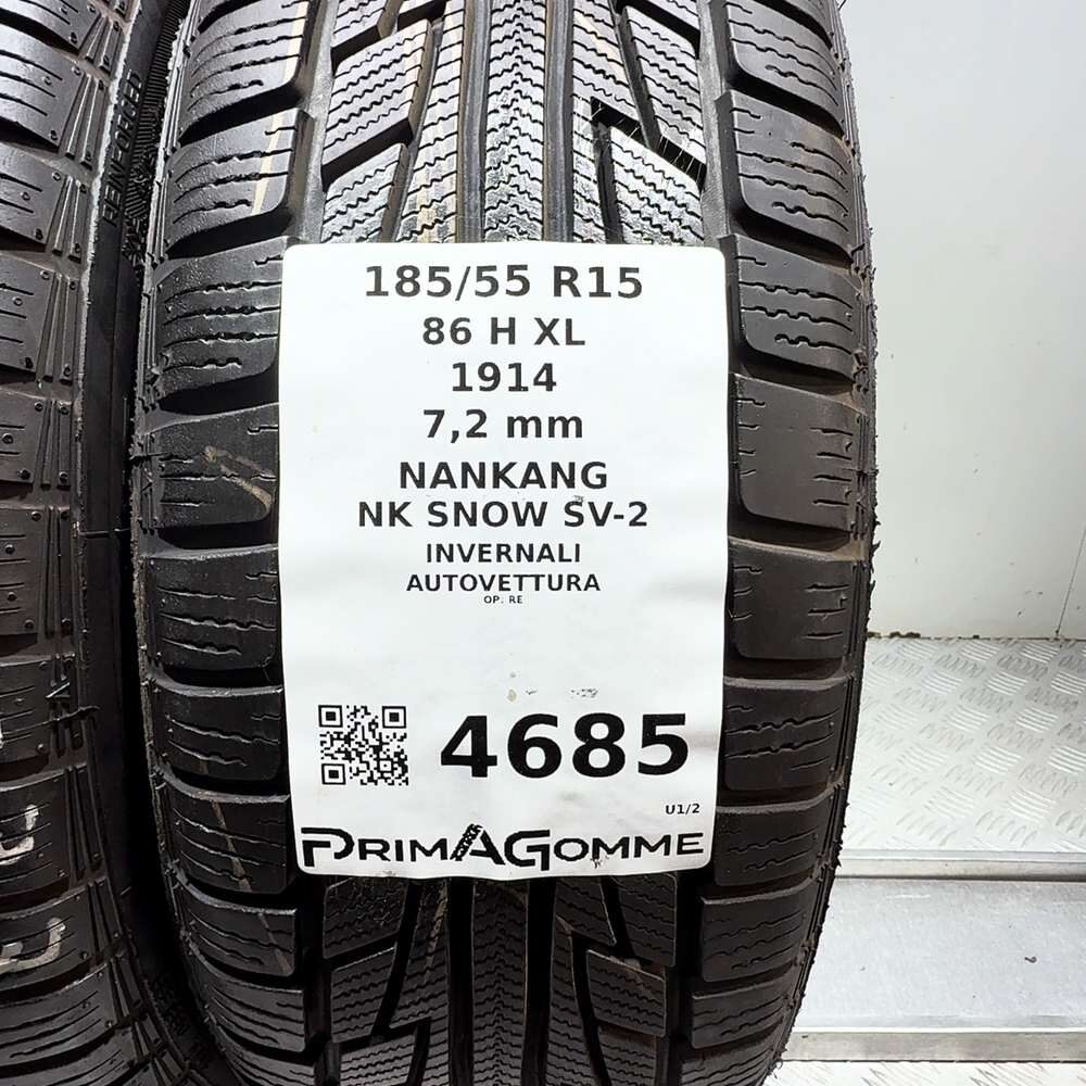 Gomme Usate 185 55 R15 86H XL Nankang NK Snow SV-2 98% Invernali | Gomme Usate | PrimaGomme.it NANKANG NK Snow SV-2 185/55 R15 86H, dettaglio fotografico 3