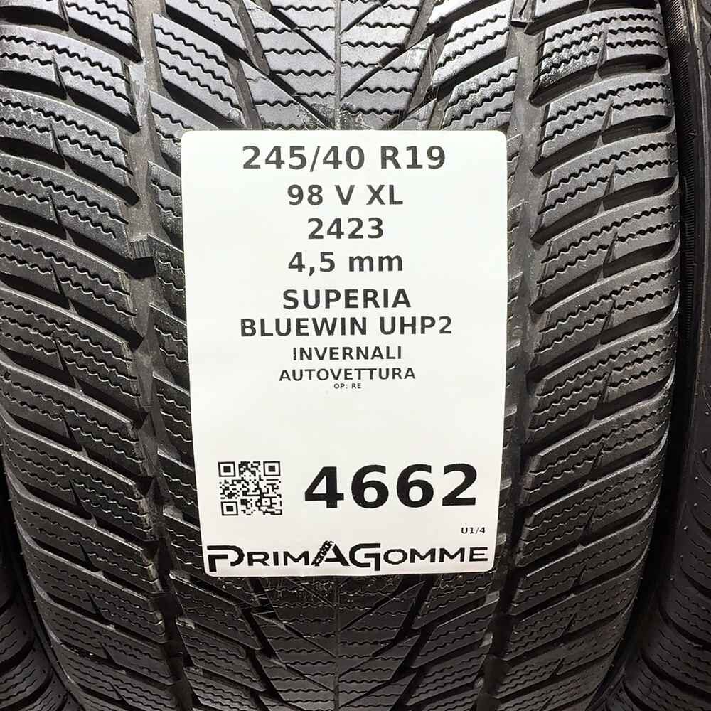 Gomme Usate 245 40 R19 98V XL Superia Bluewin Uhp2 Invernali | Gomme Usate | PrimaGomme.it Superia Bluewin Uhp2 245/40 R19 98V, dettaglio fotografico 3