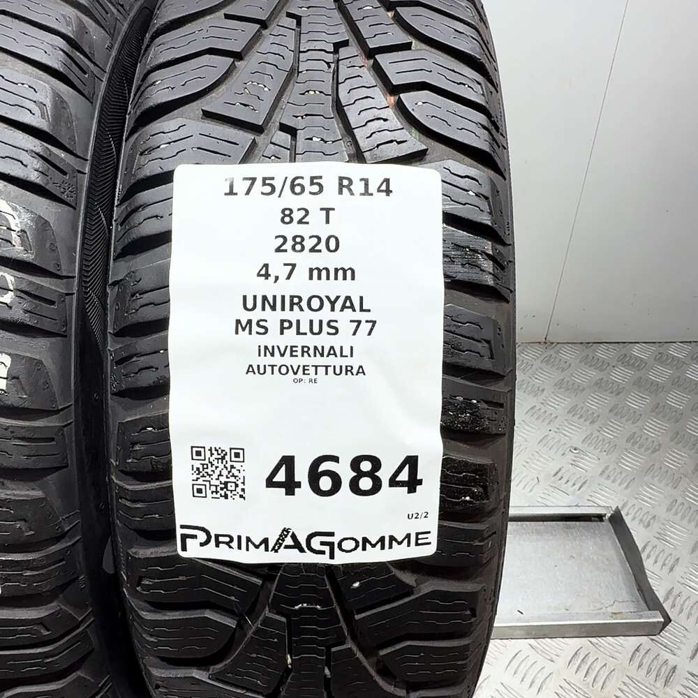 Gomme Usate 175 65 R14 82T Uniroyal MS Plus 77 Invernali | Gomme Usate | PrimaGomme.it UNIROYAL MS PLUS 77 175/65 R14 82T, dettaglio fotografico 3