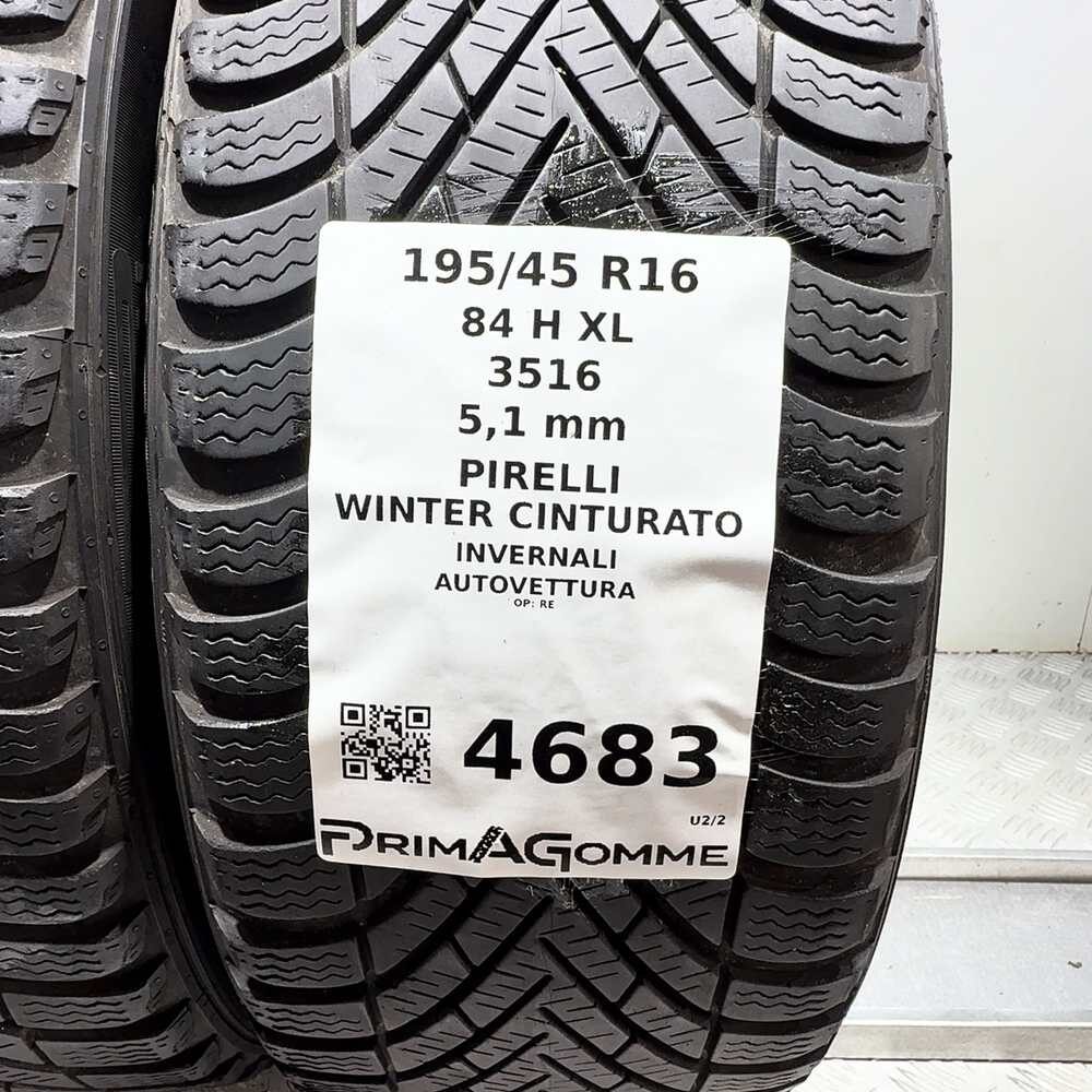 Gomme Usate 195 45 R16 84H XL Pirelli Winter Cinturato 73% Invernali | Gomme Usate | PrimaGomme.it PIRELLI Winter Cinturato 195/45 R16 84H, dettaglio fotografico 3