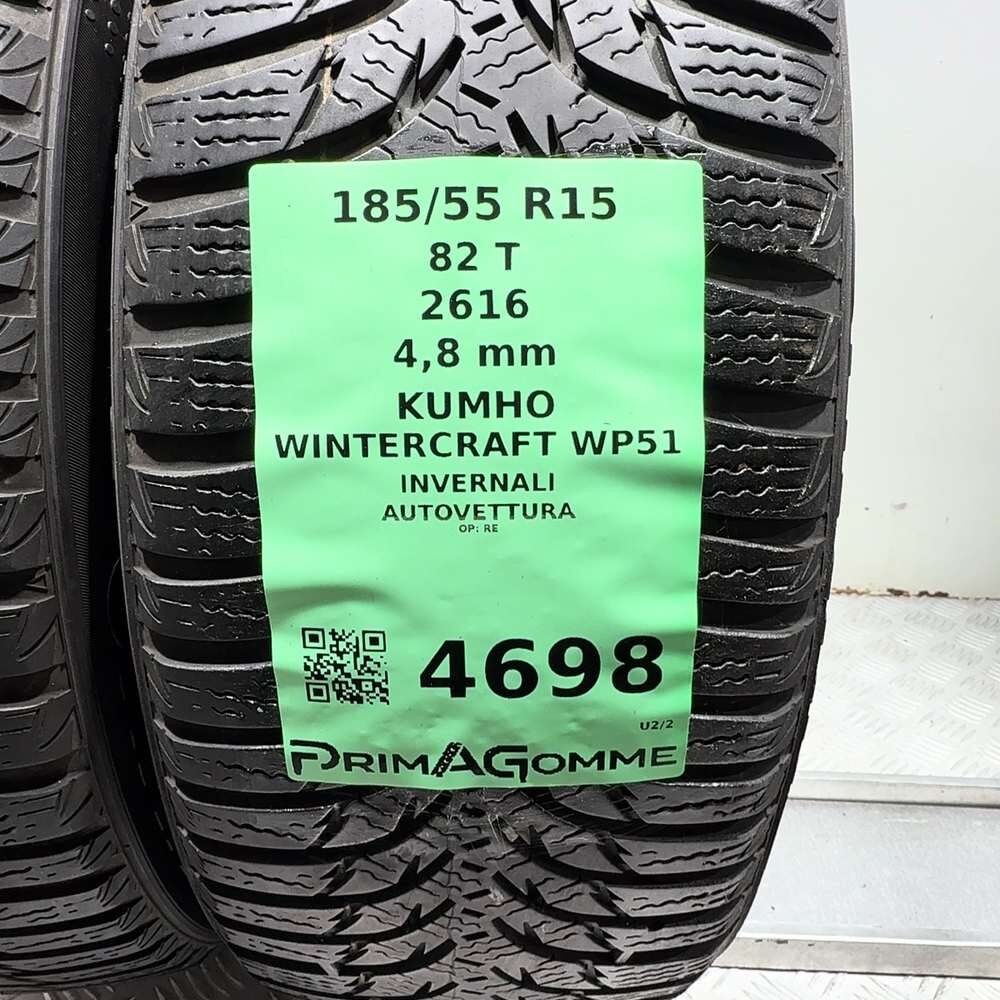 Gomme Usate 185 55 R15 82T Kumho Wintercraft WP51 Invernali | Gomme Usate | PrimaGomme.it Kumho Wintercraft WP51 185/55 R15 82T, dettaglio fotografico 3
