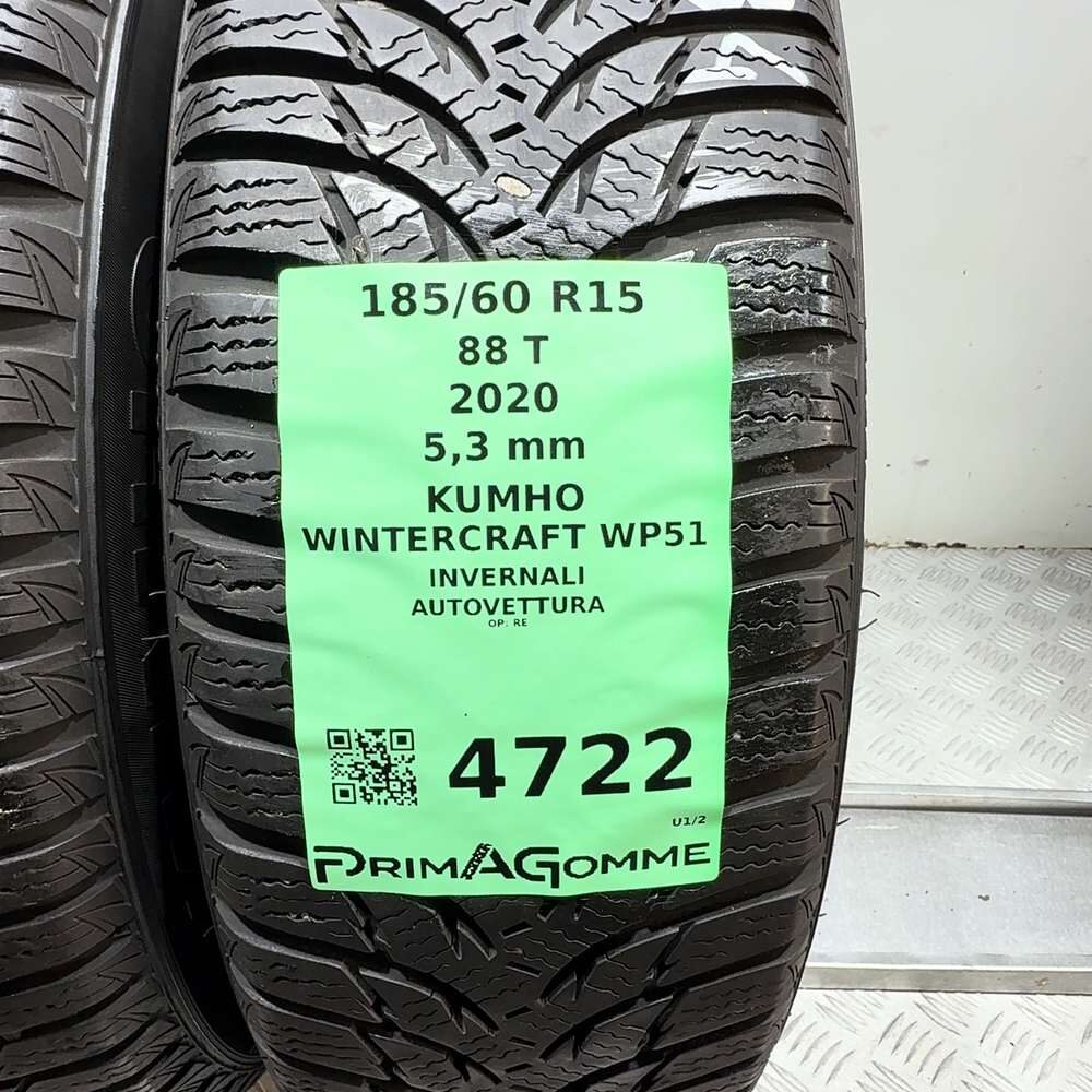 Gomme Usate 185 60 R15 88T Kumho Wintercraft WP51 76% Invernali | Gomme Usate | PrimaGomme.it Kumho Wintercraft WP51 185/60 R15 88T, dettaglio fotografico 3