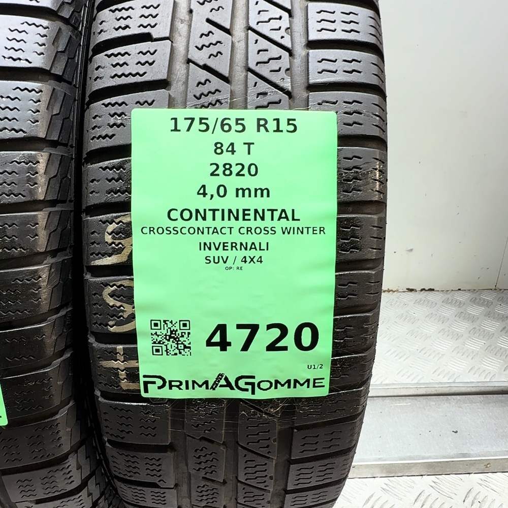 Gomme Usate 175 65 R15 84T Continental Crosscontact Cross Winter Invernali | Gomme Usate | PrimaGomme.it CONTINENTAL Crosscontact Cross Winter 175/65 R15 84T, dettaglio fotografico 3