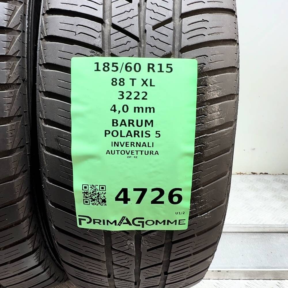 Gomme Usate 185 60 R15 88T XL Barum Polaris 5 Invernali | Gomme Usate | PrimaGomme.it BARUM Polaris 5 185/60 R15 88T, dettaglio fotografico 3