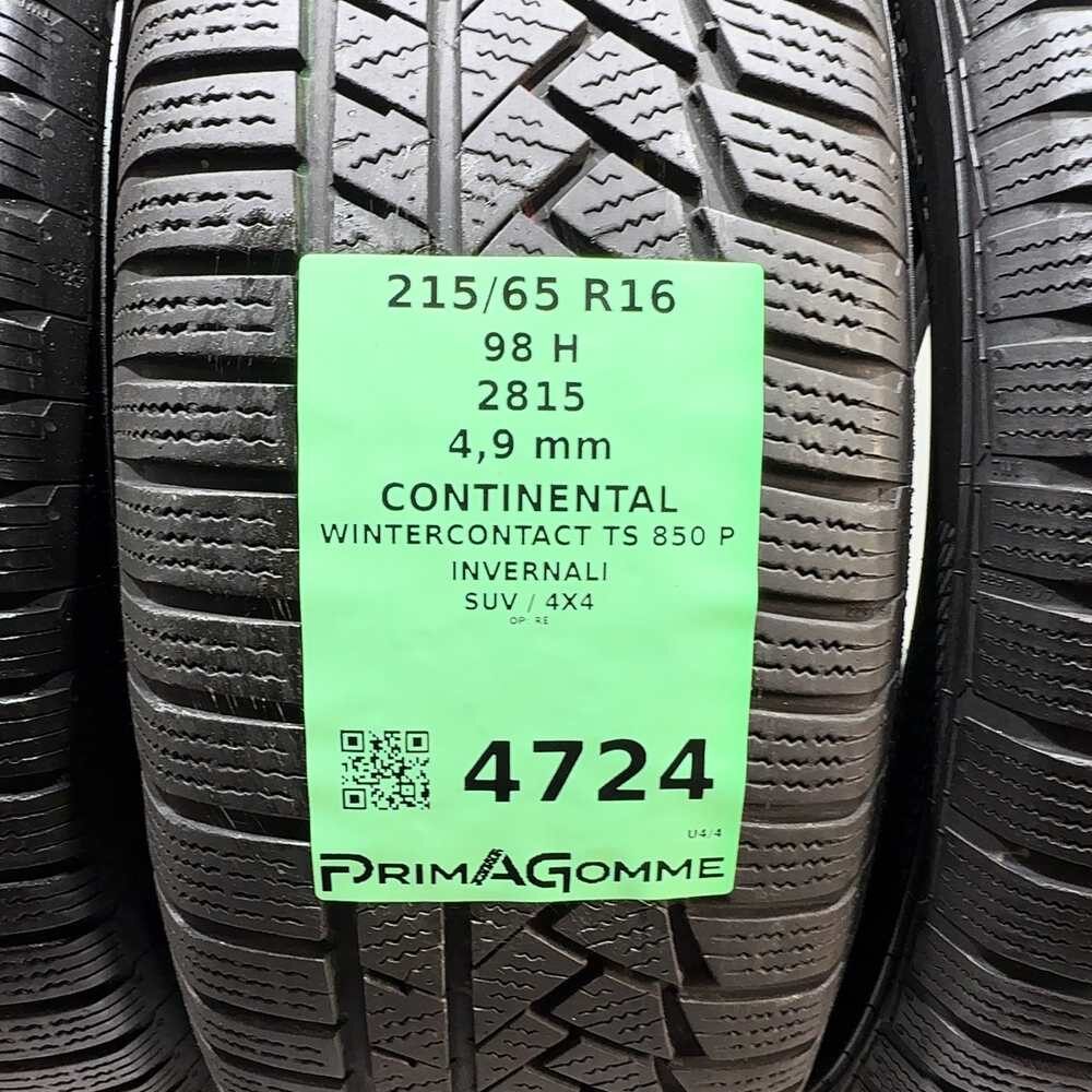 Gomme Usate 215 65 R16 98H Continental Wintercontact TS 850 P Invernali | Gomme Usate | PrimaGomme.it CONTINENTAL Wintercontact TS 850 P 215/65 R16 98H, dettaglio fotografico 3