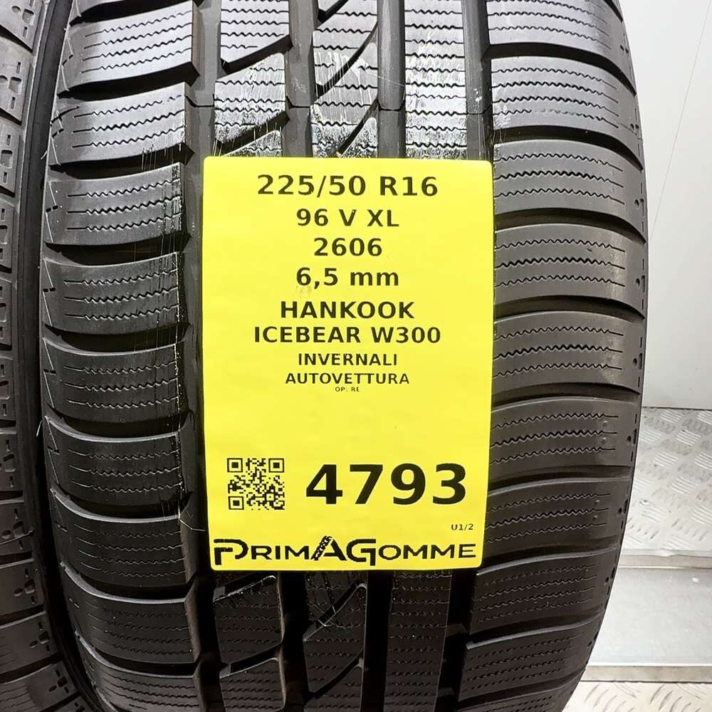 Gomme Usate 225 50 R16 96V XL Hankook Icebear W300 93% Invernali | Gomme Usate | PrimaGomme.it HANKOOK Icebear W300 225/50 R16 96V, dettaglio fotografico 3
