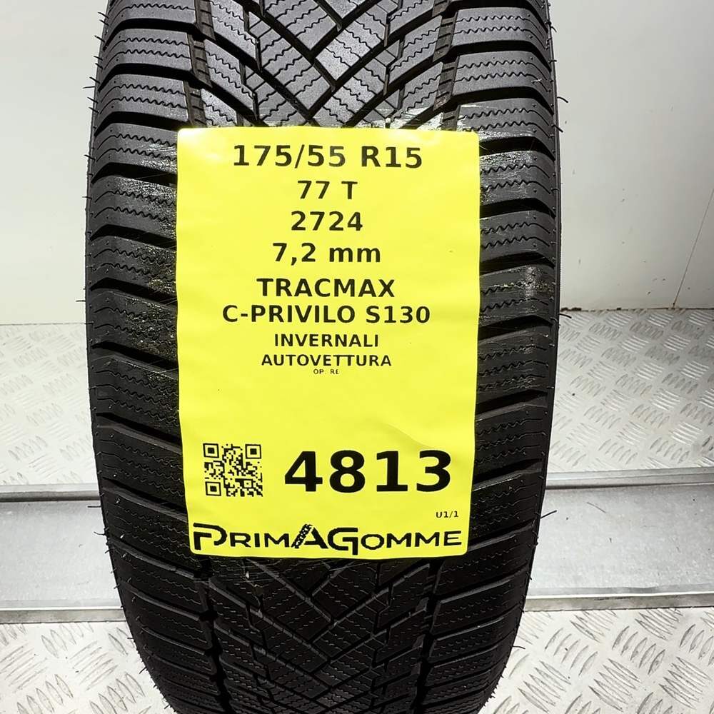 Gomma Usata 175 55 R15 77T Tracmax C-Privilo S130 98% Invernale | Gomme Usate | PrimaGomme.it TRACMAX C-Privilo S130 175/55 R15 77T, dettaglio fotografico 3