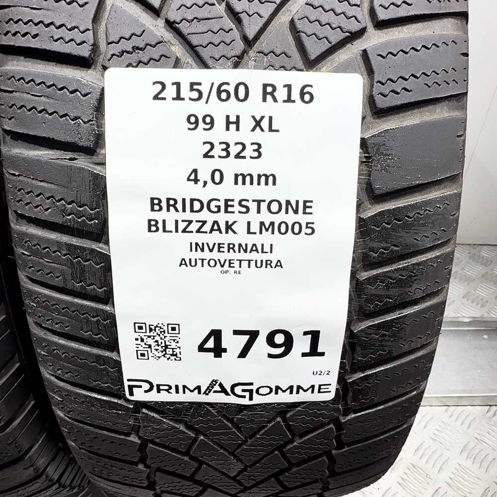 Gomme Usate 215 60 R16 99H XL Bridgestone Blizzak LM005 Invernali | Gomme Usate | PrimaGomme.it BRIDGESTONE Blizzak LM005 215/60 R16 99H, dettaglio fotografico 3