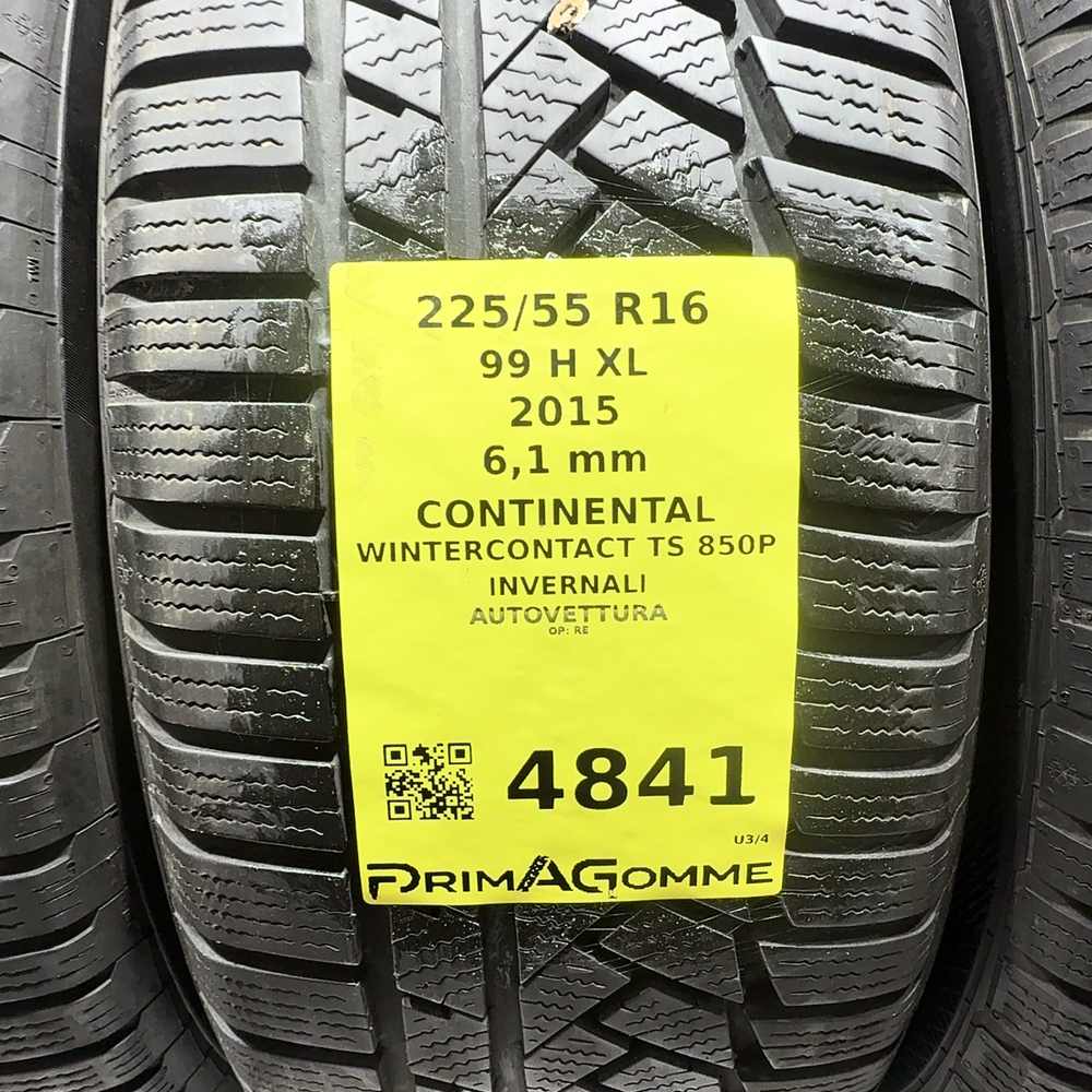Gomme usate CONTINENTAL Wintercontact TS 850P 225/55 R16 99H – foto 03 | Prima Gomme CONTINENTAL Wintercontact TS 850P 225/55 R16 99H, dettaglio fotografico 3