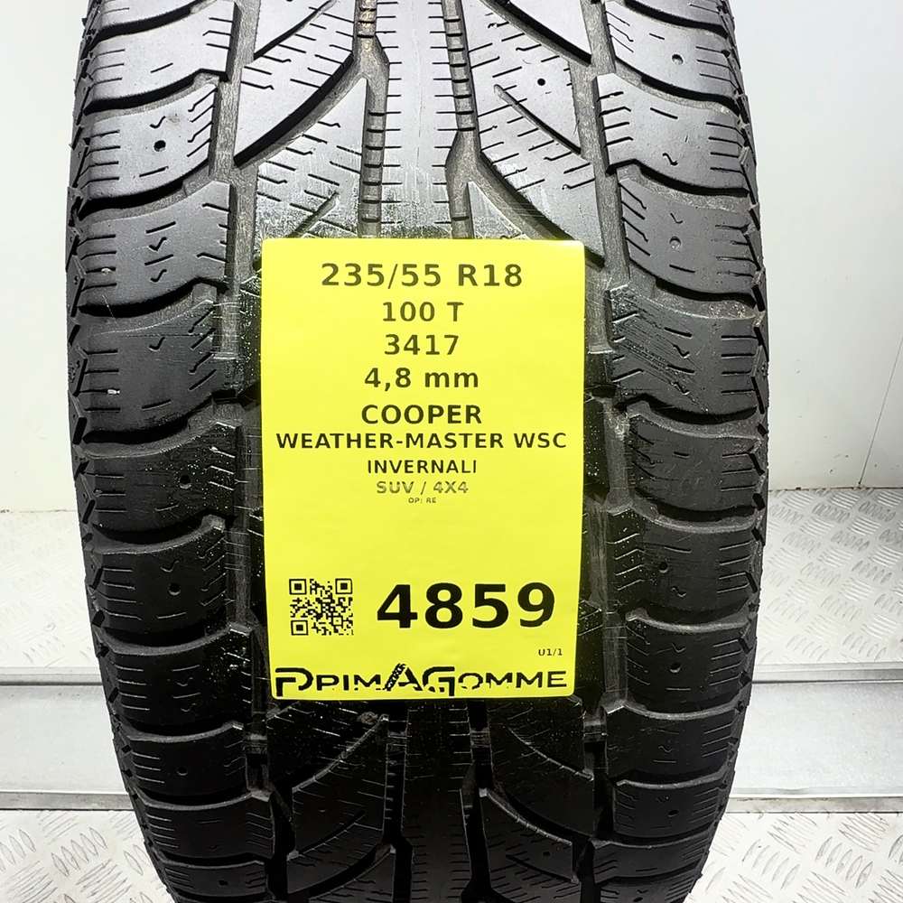 Gomma usata COOPER Weather-Master WSC 235/55 R18 100T – foto 03 | Prima Gomme COOPER Weather-Master WSC 235/55 R18 100T, dettaglio fotografico 3