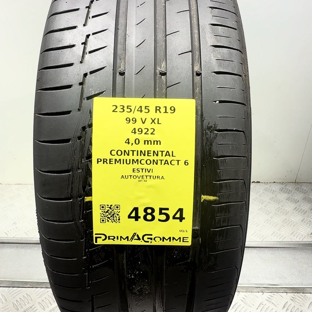 Gomma usata CONTINENTAL PremiumContact 6 235/45 R19 99V – foto 03 | Prima Gomme CONTINENTAL PremiumContact 6 235/45 R19 99V, dettaglio fotografico 3