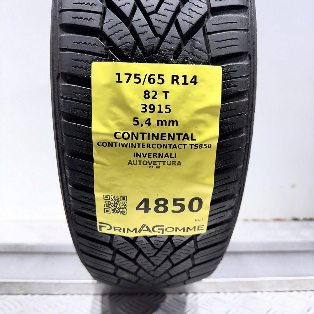 Gomma usata CONTINENTAL ContiWinterContact TS850 175/65 R14 82T – foto 03 | Prima Gomme CONTINENTAL ContiWinterContact TS850 175/65 R14 82T, dettaglio fotografico 3