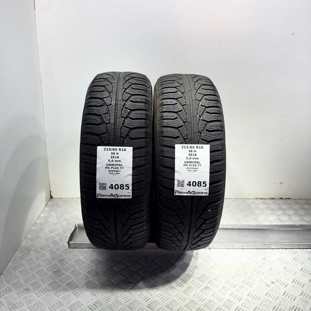 Gomme Usate 215 65 R16 98H Uniroyal MS Plus 77 71% Invernali | Gomme Usate | PrimaGomme.it UNIROYAL MS PLUS 77 215/65 R16 98H, dettaglio fotografico 4