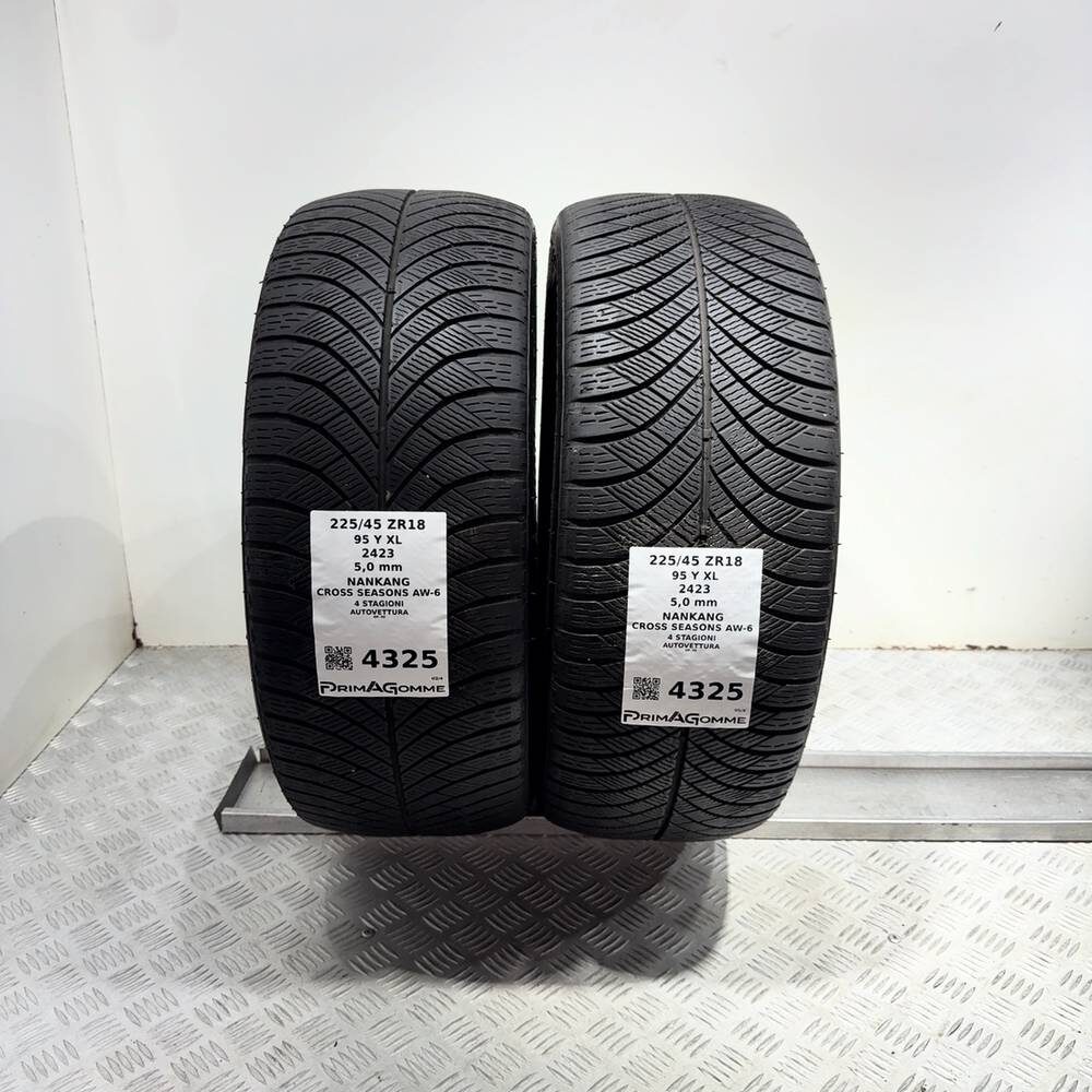 Gomme Usate 225 45 ZR18 95Y XL Nankang Cross Seasons AW-6 71% 4 Stagioni | Gomme Usate | PrimaGomme.it NANKANG Cross Seasons AW-6 225/45 ZR18 95Y: fino a 300 km/h, dettaglio fotografico 4