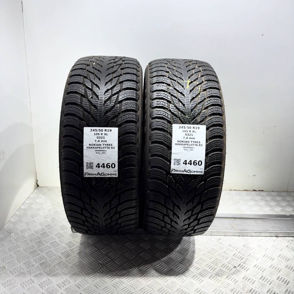 Gomme Usate 245 50 R19 XL 105R Nokian Tyres Hakkapeliitta R3 98% Invernali | Gomme Usate | PrimaGomme.it Nokian Tyres Hakkapeliitta R3 245/50 R19 105R, dettaglio fotografico 4
