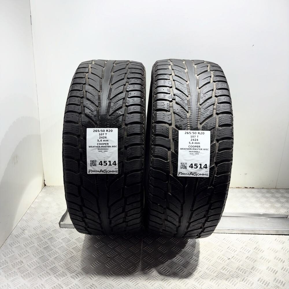 Gomme Usate 265 50 R20 107T Cooper Weather-Master Wsc 77% Invernali | Gomme Usate | PrimaGomme.it COOPER Weather-Master WSC 265/50 R20 107T, dettaglio fotografico 4