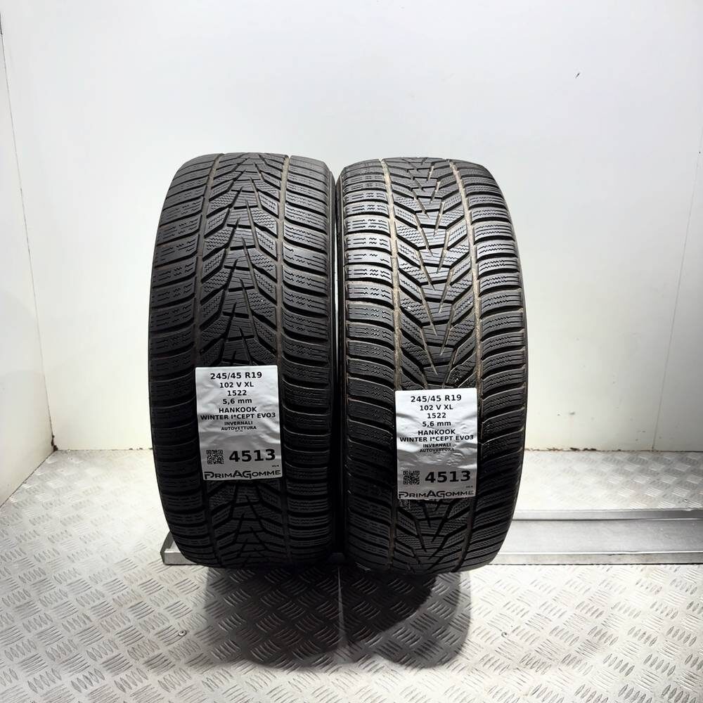 Gomme Usate 245 45 R19 102V XL Hankook Winter I*Cept Evo3 80% Invernali | Gomme Usate | PrimaGomme.it HANKOOK Winter I*Cept Evo3 245/45 R19 102V, dettaglio fotografico 4