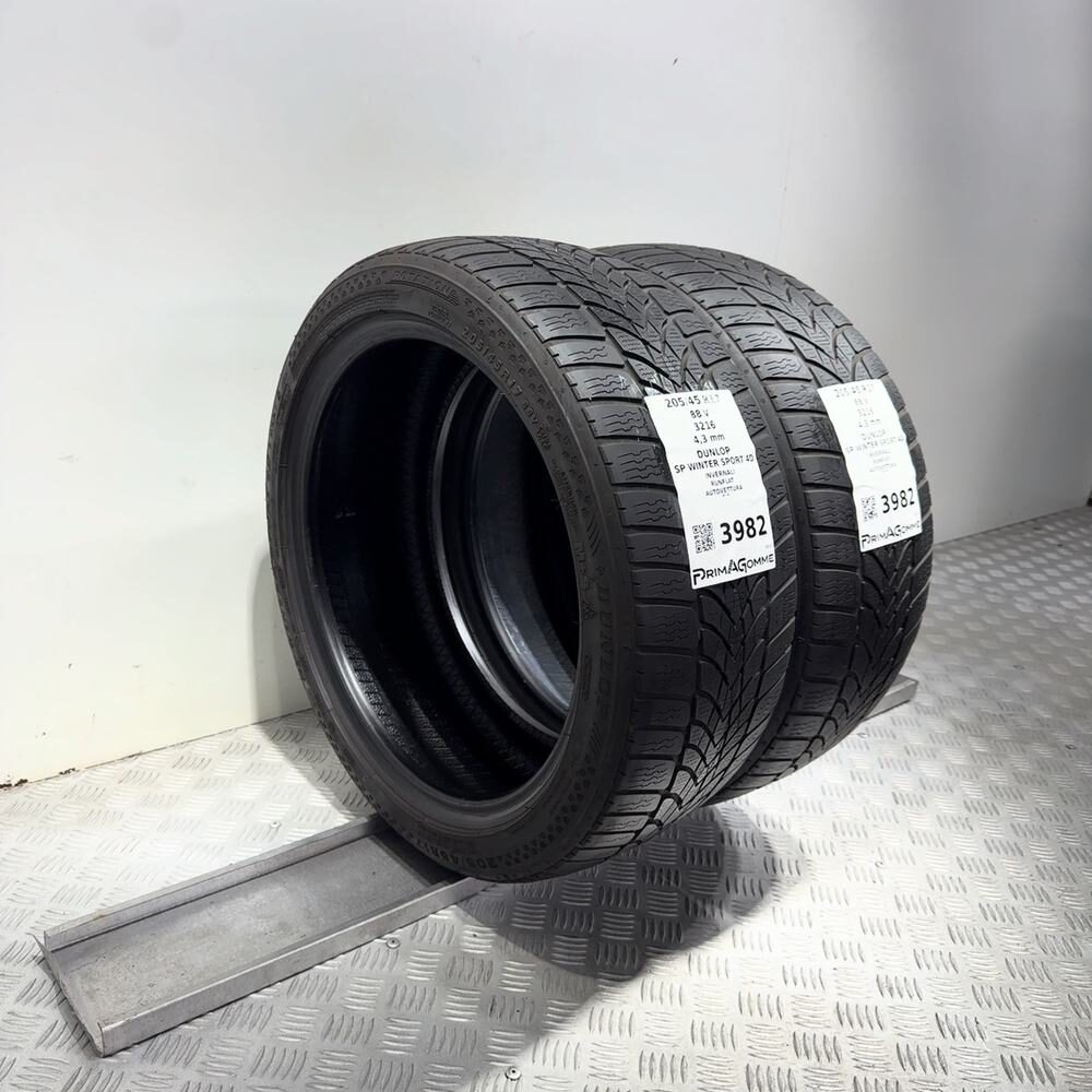 Gomme Usate 205 45 R17 88V Dunlop SP Winter Sport 4D RunFlat Invernali | Gomme Usate | PrimaGomme.it DUNLOP SP Winter Sport 4D 205/45 R17 88V, dettaglio fotografico 5