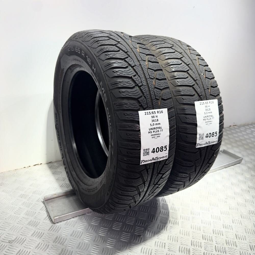 Gomme Usate 215 65 R16 98H Uniroyal MS Plus 77 71% Invernali | Gomme Usate | PrimaGomme.it UNIROYAL MS PLUS 77 215/65 R16 98H, dettaglio fotografico 5