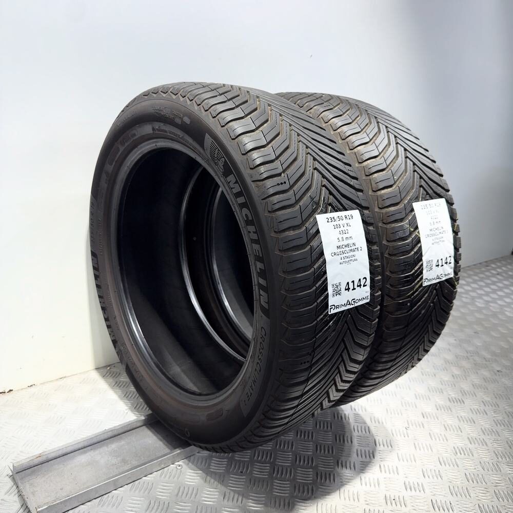 Gomme Usate 235 50 R19 XL 103V Michelin Crossclimate 2 83% 4 Stagioni | Gomme Usate | PrimaGomme.it MICHELIN CrossClimate 2 235/50 R19 103V, dettaglio fotografico 5