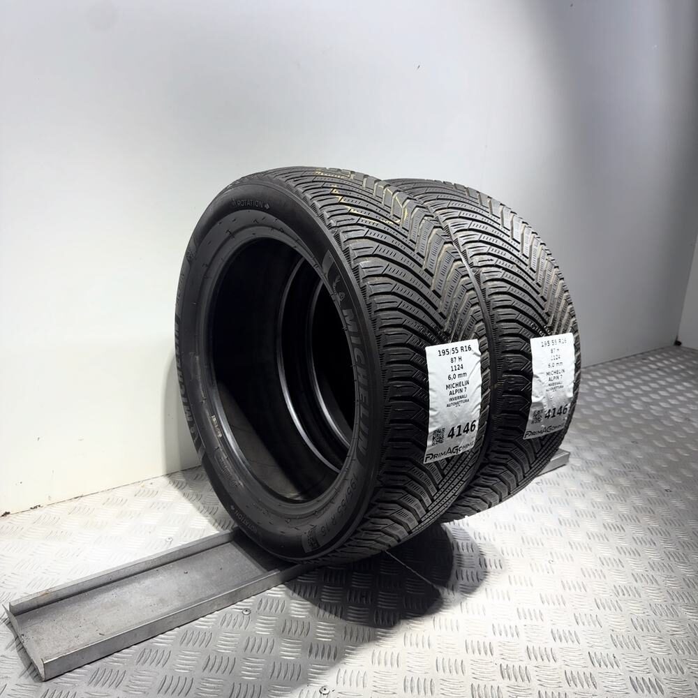 Gomme usate MICHELIN Alpin 7 195/55 R16 87H – foto 05 | Prima Gomme MICHELIN Alpin 7 195/55 R16 87H, dettaglio fotografico 5