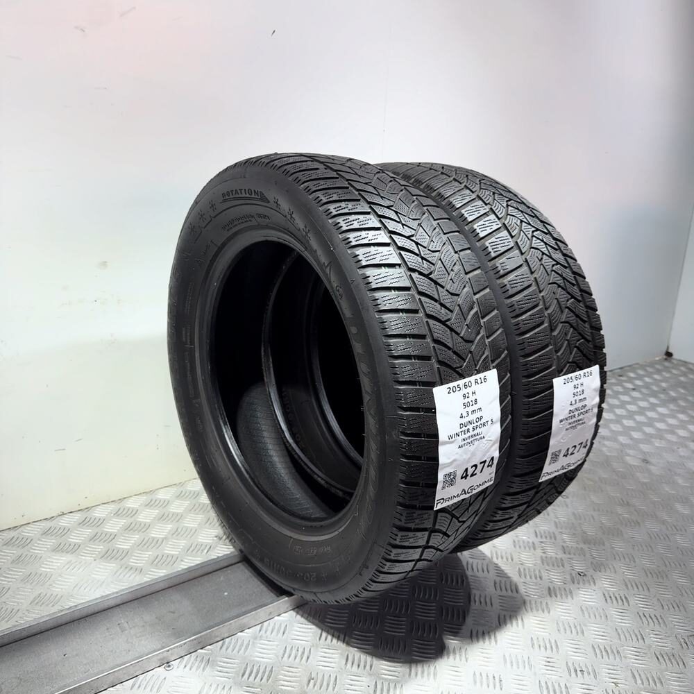 Gomme usate DUNLOP Winter Sport 5 205/60 R16 92H – foto 05 | Prima Gomme DUNLOP Winter Sport 5 205/60 R16 92H, dettaglio fotografico 5