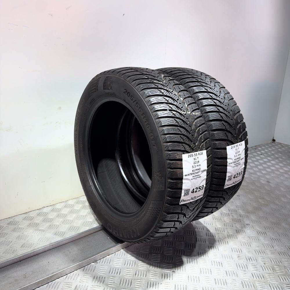 Gomme usate Kumho Wintercraft WP51 205/55 R16 91T – foto 05 | Prima Gomme Kumho Wintercraft WP51 205/55 R16 91T, dettaglio fotografico 5