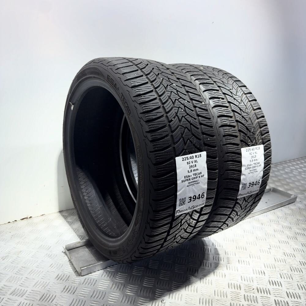 Gomme Usate 225 40 R18 92V XL Esa+ Tecar Super Grip 9 HP 83% Invernali | Gomme Usate | PrimaGomme.it ESA+ TECAR Super Grip 9 HP 225/40 R18 92V, dettaglio fotografico 5
