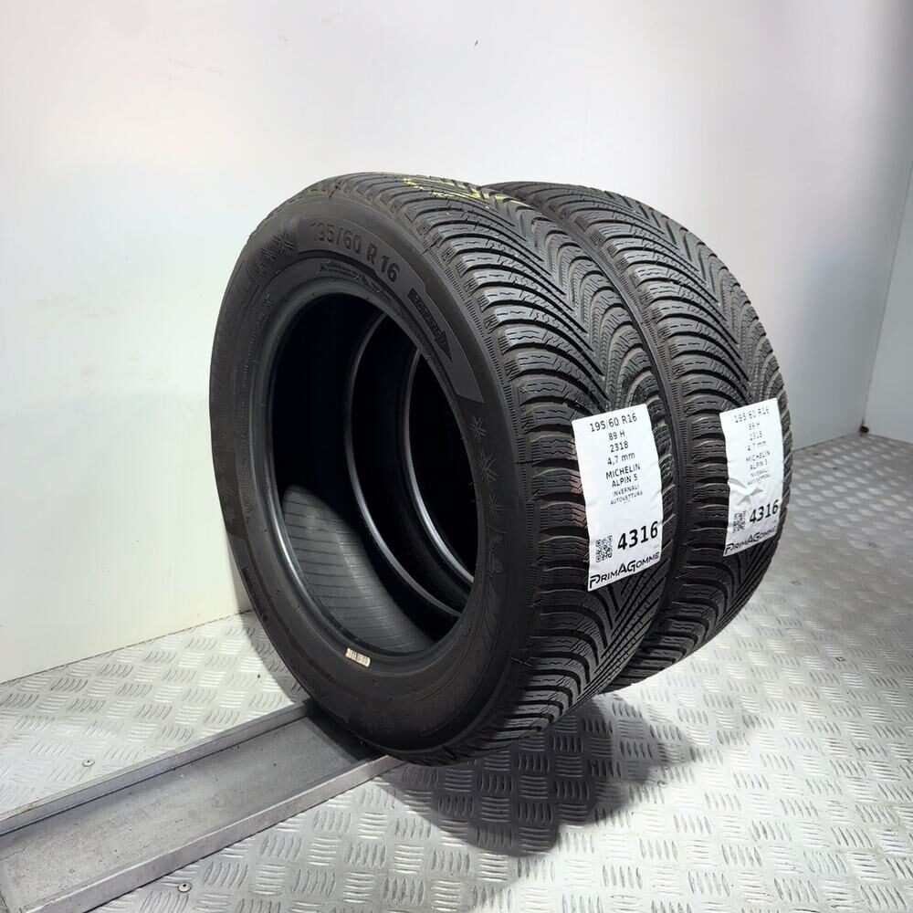 Gomme usate MICHELIN Alpin 5 195/60 R16 89H – foto 05 | Prima Gomme MICHELIN Alpin 5 195/60 R16 89H, dettaglio fotografico 5
